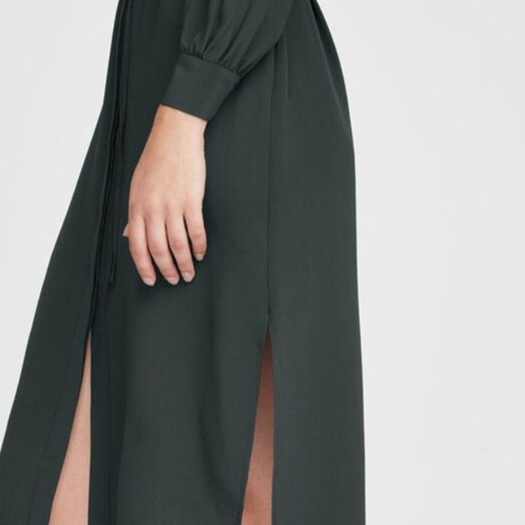 NWT Cuyana 100% Sustainable Silk Hi-Low Dress - Picture 2 of 4